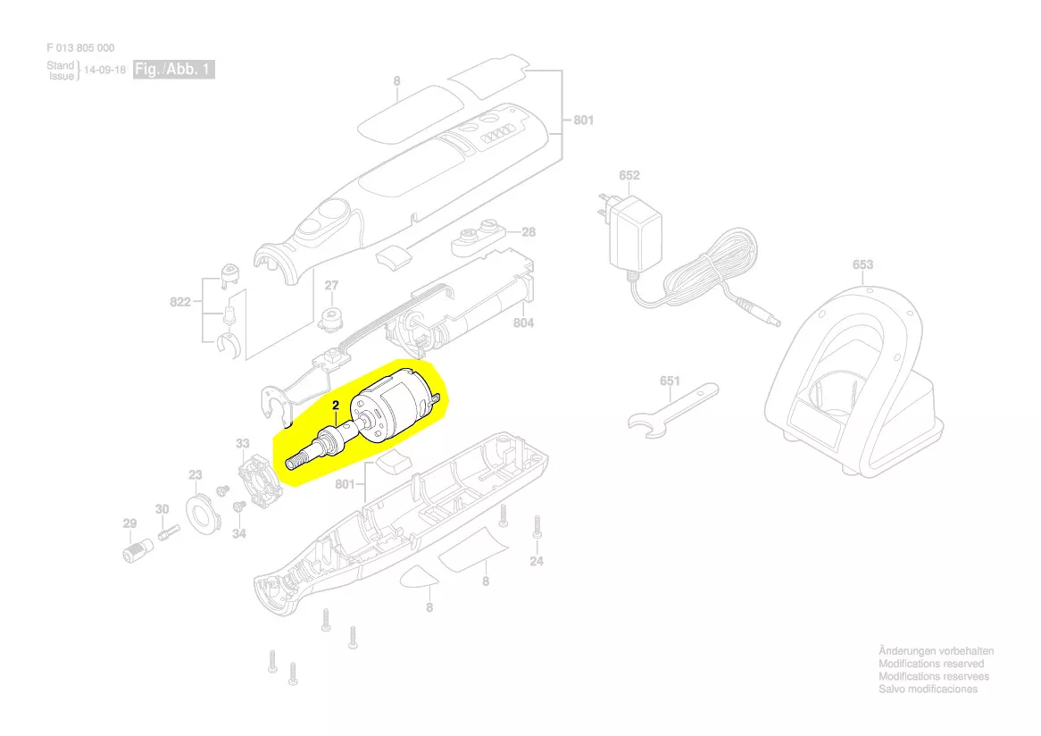 Moteur réf. 2 610 033 427 Dremel